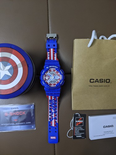 Casio shock marvel captain - marvel,