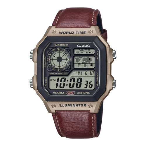 Casio men digital world time - men's,