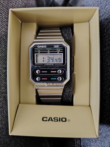 Casio vintage silver retro - vintage,