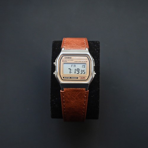 Casio a158 with custom brown - custom,