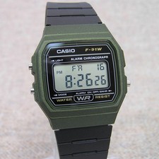 UK STOCK CASIO F-91WM-3AJH