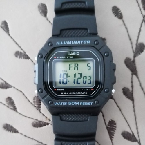 Casio 218h square dial - w-218h,